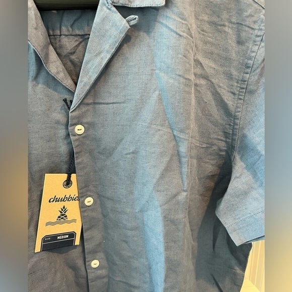 chubbies THE BLUE BERRYMORE LINEN SUNDAY SHIRT - Picture 12 of 16
